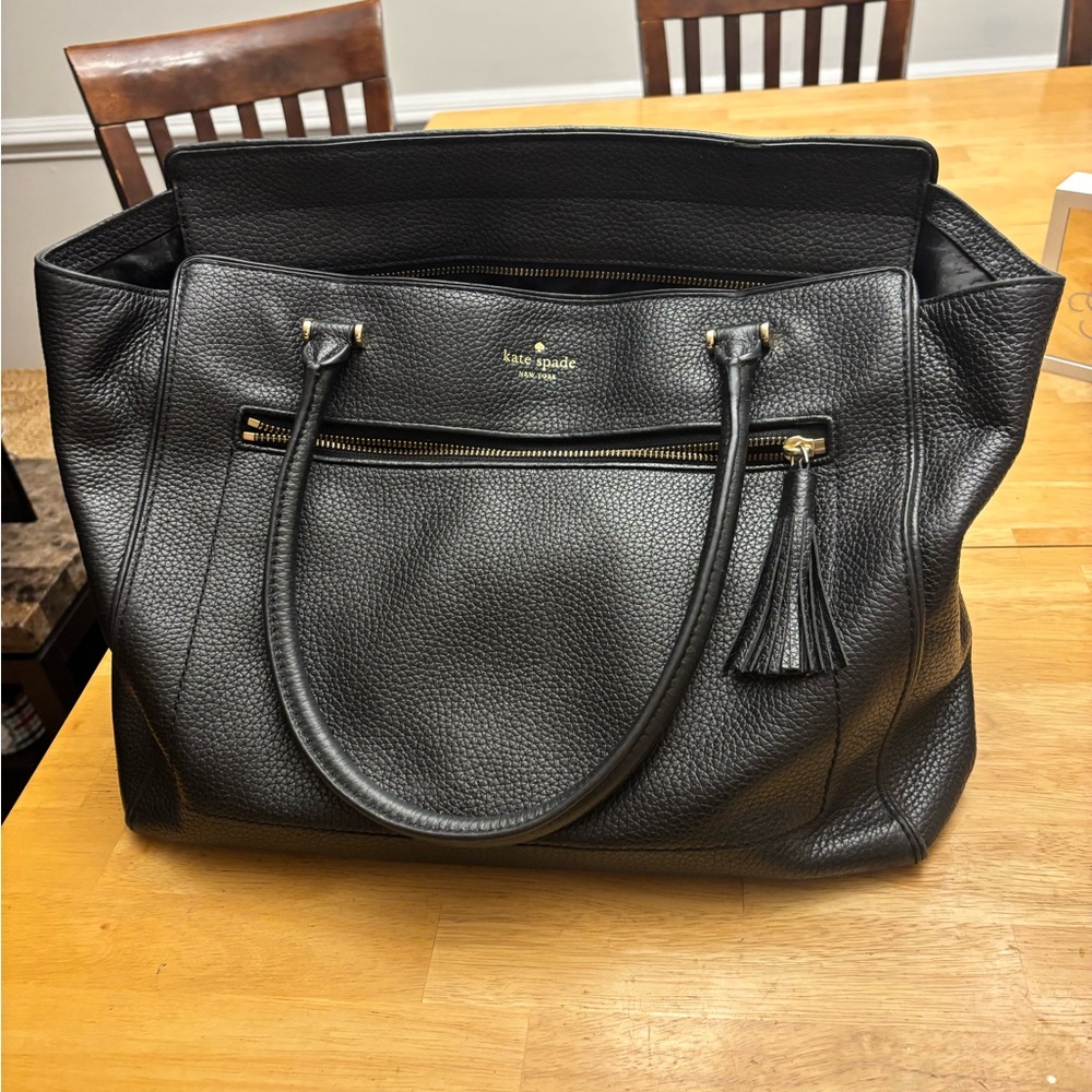 Kate Spade Black Pebbled Leather Handbag